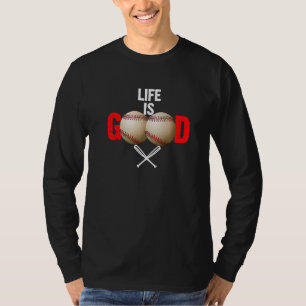 Camiseta Vida de béisbol Buen deporte béisbol