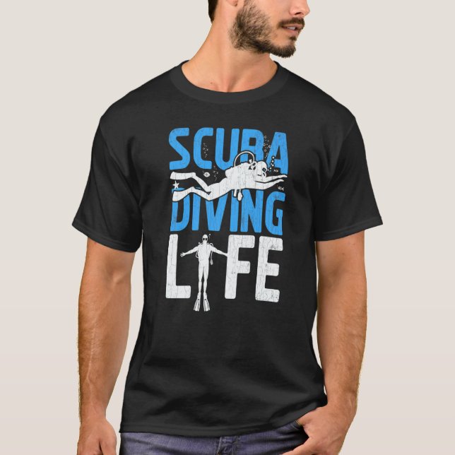 Camiseta Vida de buceo  Buzos de buceo  Gráfico (Anverso)