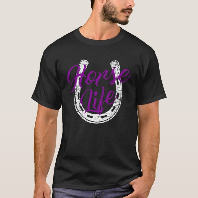 Camiseta Vida de caballo (Anverso)
