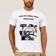 vida de cajero: escaneo, sonrisa, hacer cambios