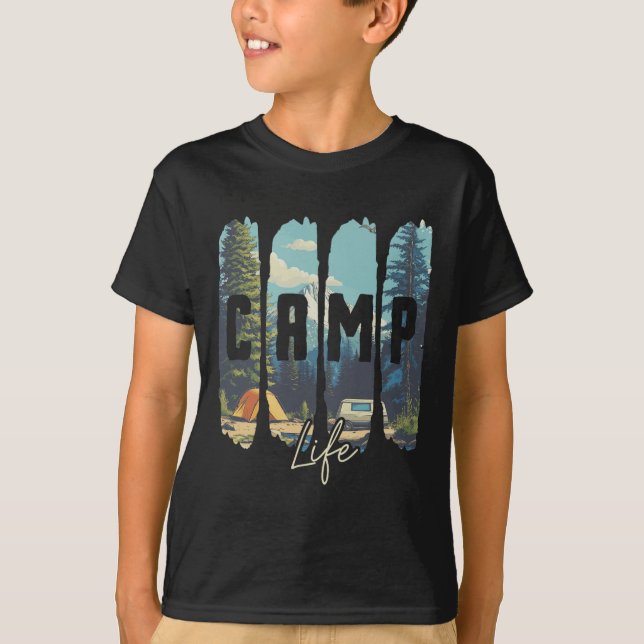 Camiseta Vida de campamento (Anverso)
