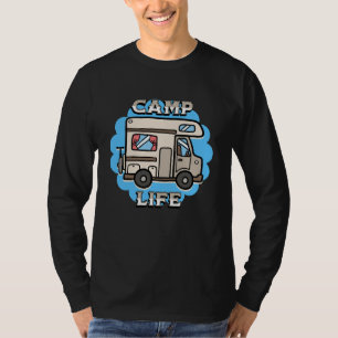Camiseta Vida de Campamento Camper Retro