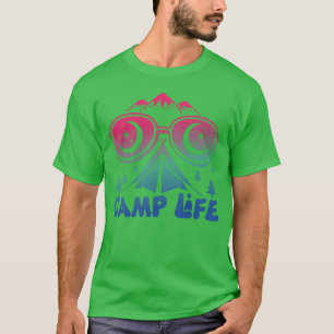 Camiseta Vida de campamento Naturaleza Noches de hoguera Vi
