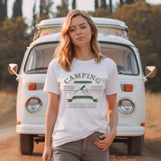 Camiseta Vida de camping al aire libre (Subido por el creador)