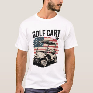 Camiseta Vida de carrito de golf esposo golfista amante del