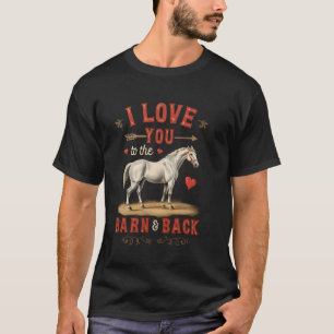 Camiseta Vida de chica de caballo Te amo del granero y de v