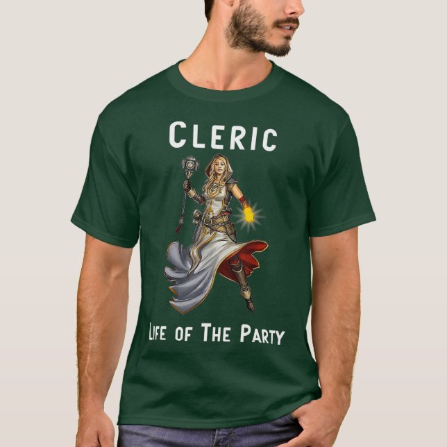 Camiseta Vida de clérigo de la Novedad Fiesta (Anverso)