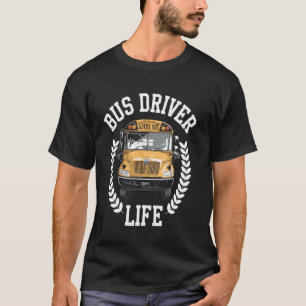 Camiseta Vida de Conductor de Autobús Divertido Conductor d