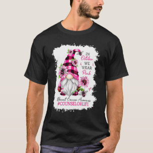 Camiseta Vida De Consejero En Octubre Usamos Rosa - Gnome