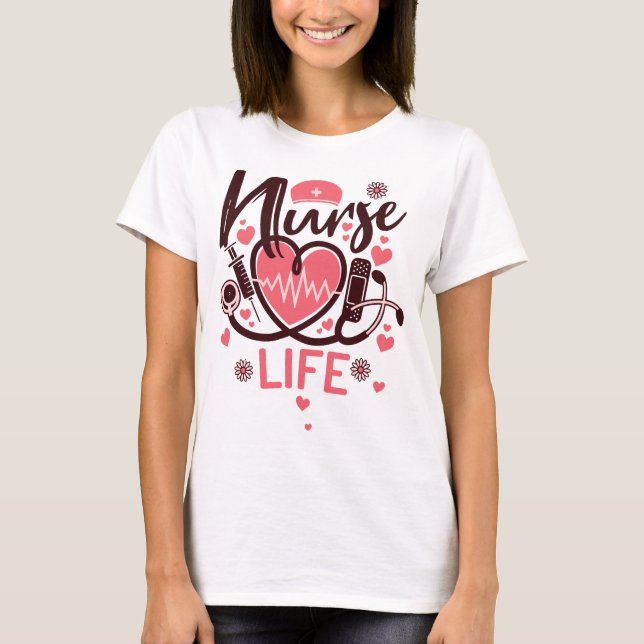 Camiseta Vida de enfermera (Anverso)