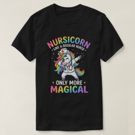 Camiseta Vida de enfermera con un toque de magia de unicorn