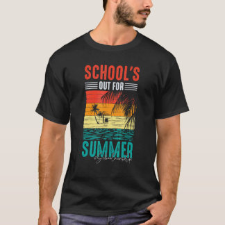 Camiseta Vida de enfermera escolar último día de clases Ter