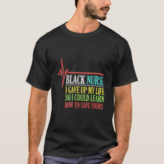 Camiseta Vida de enfermera negra Historia afroamericana
