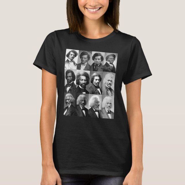 Camiseta Vida De Frederick Douglass Shirt-Retro Black Histo (Anverso)