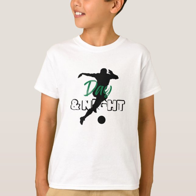 Camiseta Vida de fútbol de día y noche (Anverso)