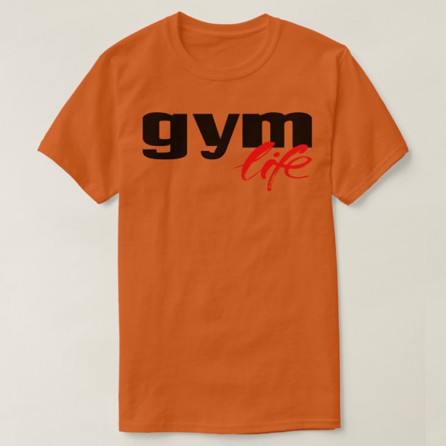Camiseta Vida de gimnasio (Diseño del anverso)
