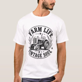 Camiseta Vida de granja: alma vintage | Vida rústica en el 