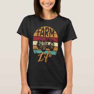 Camiseta Vida de granja Rancher Barnyard Cosecha Granjas Gr