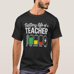 Camiseta Vida de la batería de un profesor de secundaria di