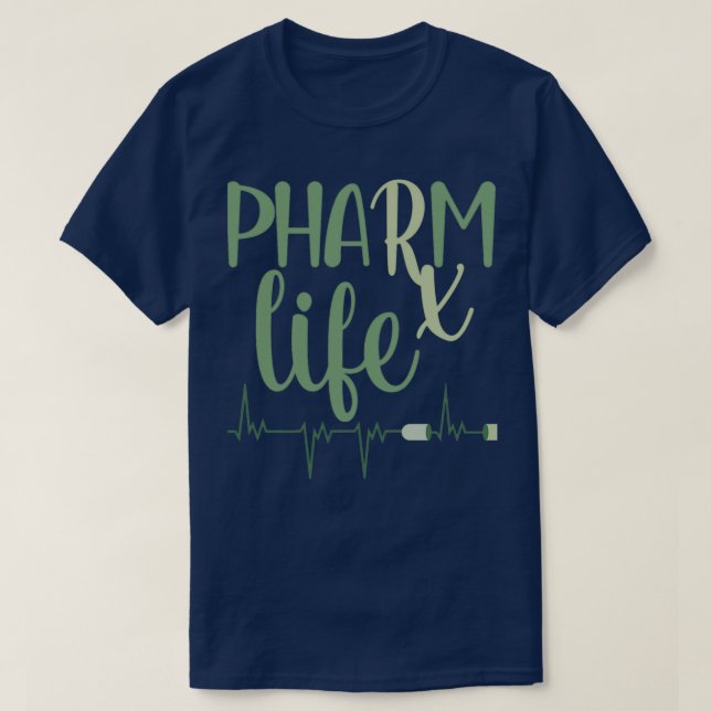 Camiseta Vida de la farmacia Vida útil Rx (Diseño del anverso)