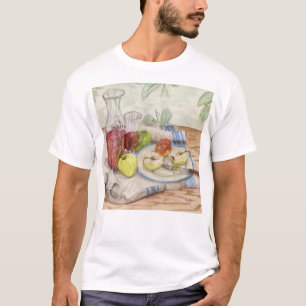 Camiseta Vida de la fruta y la pintura al vino