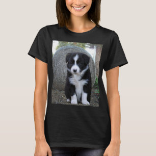Camiseta Vida de la granja de cachorros de collie de borde,