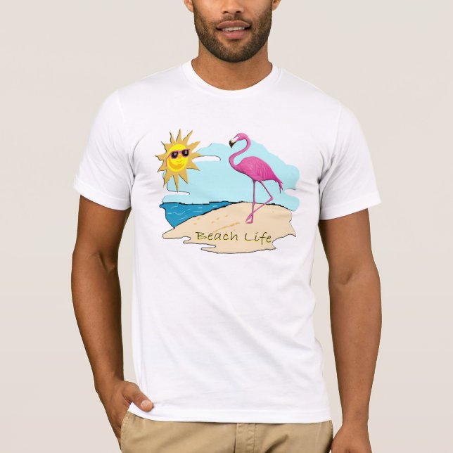 Camiseta Vida de la playa (Anverso)