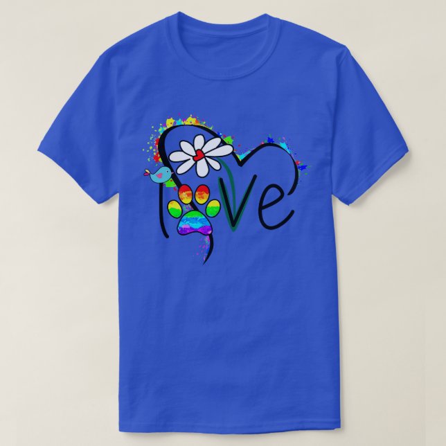 Camiseta Vida de las flores de amor (Diseño del anverso)