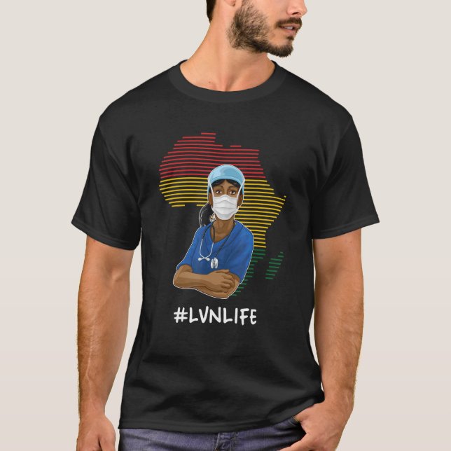 Camiseta Vida de LVN Mes de historia negra con licencia pro (Anverso)