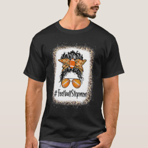 Camiseta Vida de Madrastra de Fútbol Blanqueado Moño Desord
