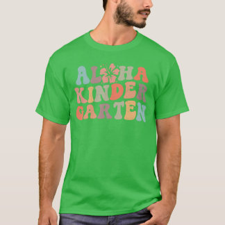 Camiseta Vida de maestro de jardín de infantes Retro Aloha 