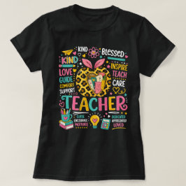 Camiseta Vida de Maestro Leopardo Manzana Regreso a la Escu