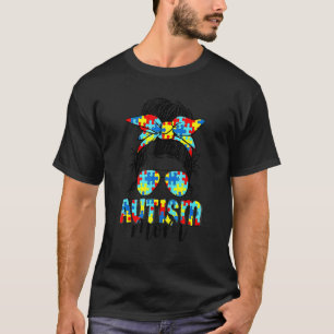 Camiseta Vida de mamá autista Gafas de sol Pañuelo en la ca