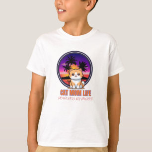 Camiseta Vida de mamá de gato divertida
