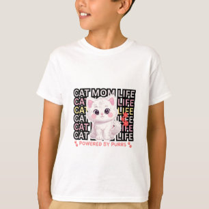 Camiseta Vida de mamá de gato divertida