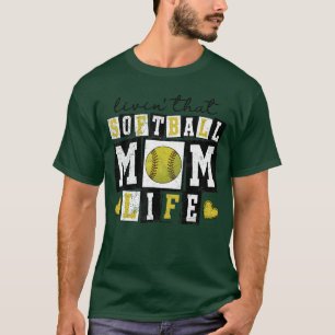 Camiseta Vida de mamá de softball Lovinghat Madre Mamá Chic
