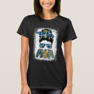 Camiseta Vida de mamá decolorada Moño desordenado Concienci