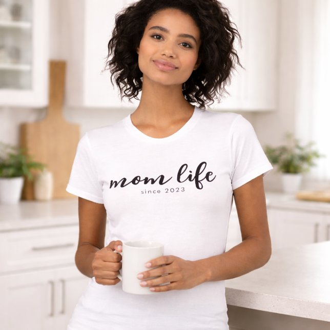 Camiseta Vida de Mamá en Letra Negra (Subido por el creador)