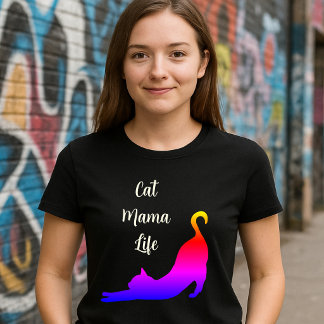 Camiseta Vida de Mamá Gata - Gatito Estiramiento