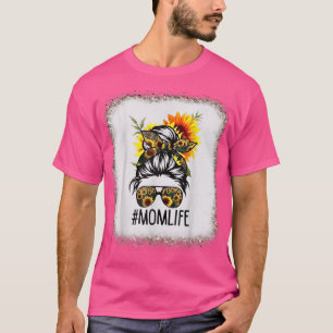 Camiseta Vida de mamá girasol, familia coincidente amor leo
