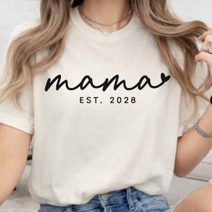 Camiseta Vida de Mamá Guión Personalizado Mamá Regalo par