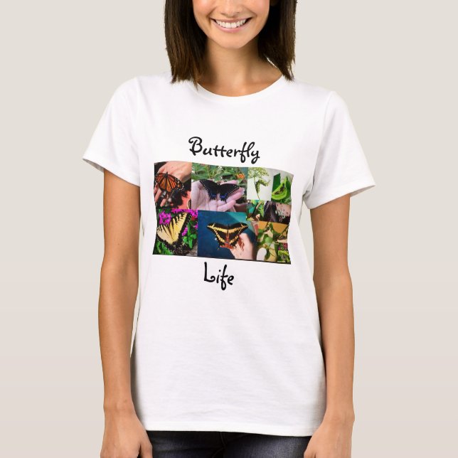 Camiseta Vida de mariposa (Anverso)
