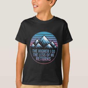 Camiseta Vida de montaña de aventura vintage subiendo picos