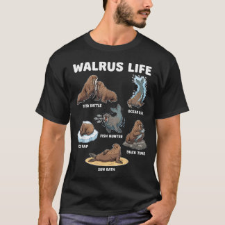 Camiseta Vida de morsa Amante de morsa divertida Océano