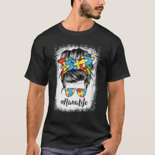 Camiseta Vida de Nana Bandana de Pelo Desordenado Gafas Aut