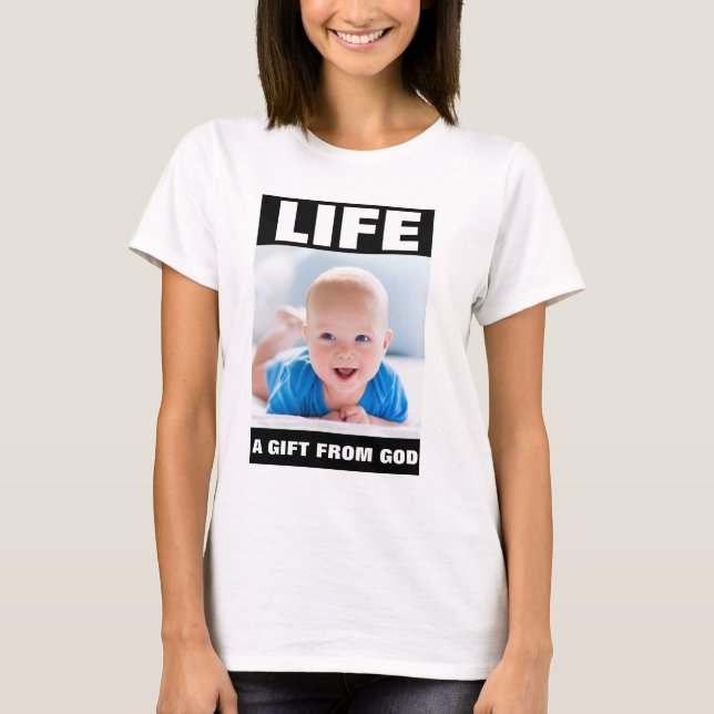 CAMISETA VIDA DE NIÑO SONRIENTE PROVIDO (Anverso)