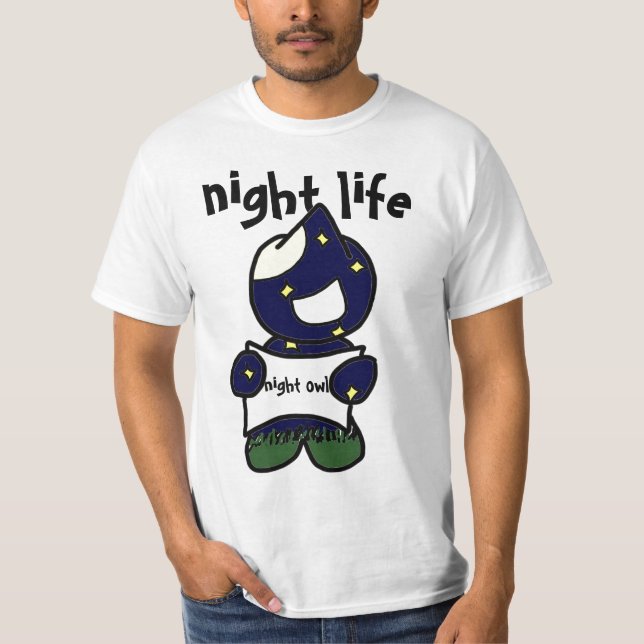 Camiseta vida de noche (Anverso)