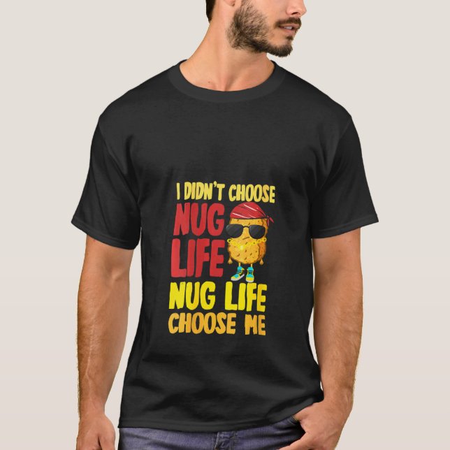 Camiseta Vida de nuggets de pollo para mujeres (Anverso)