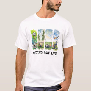 Camiseta Vida de papá de fútbol