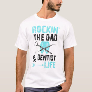 Camiseta Vida de papá dentista - Cita de Dentista Padre Den